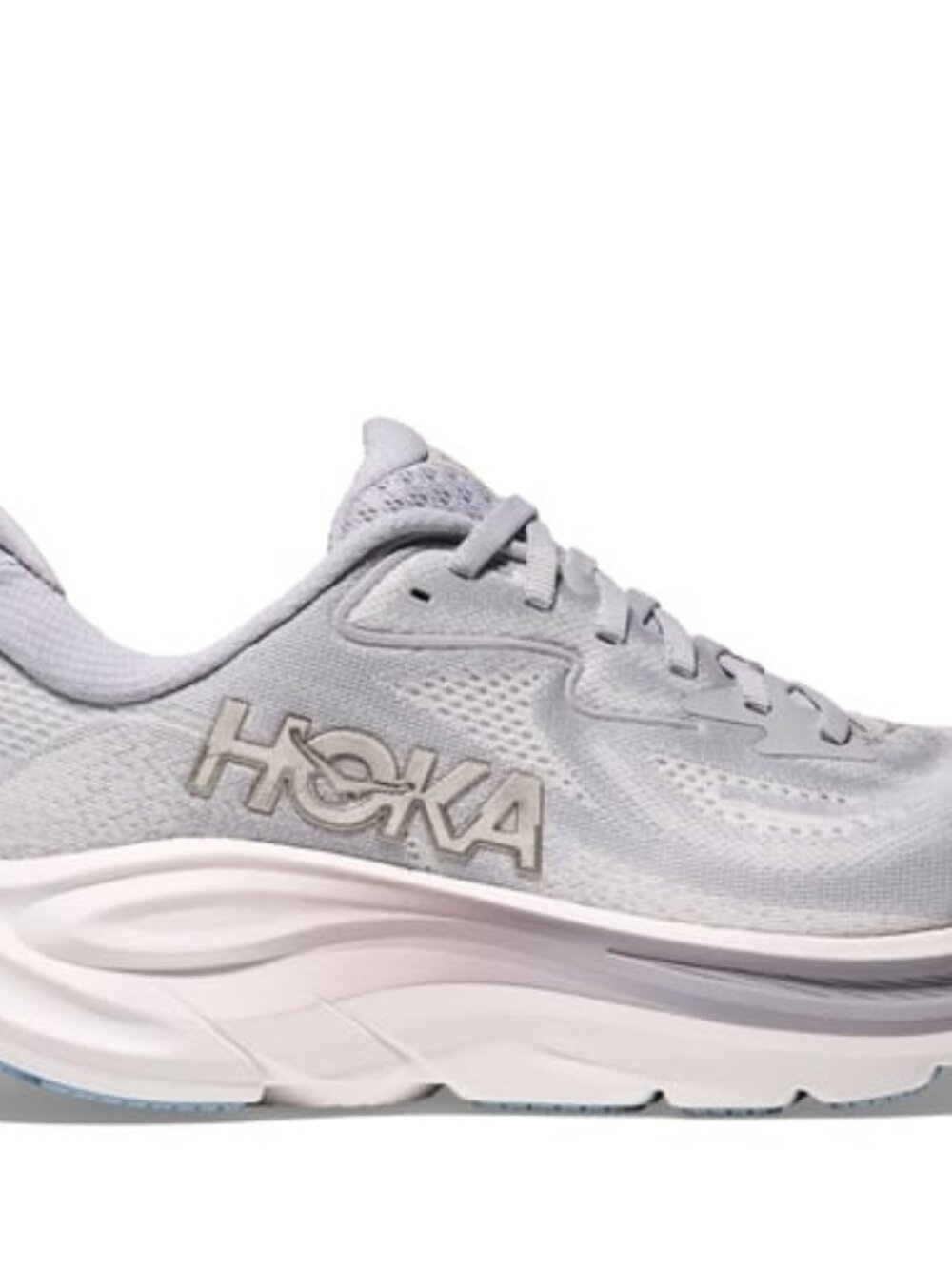 HOKA Clifton 10 Ash Grey Foggy Grey Running Shoes 7.5B
